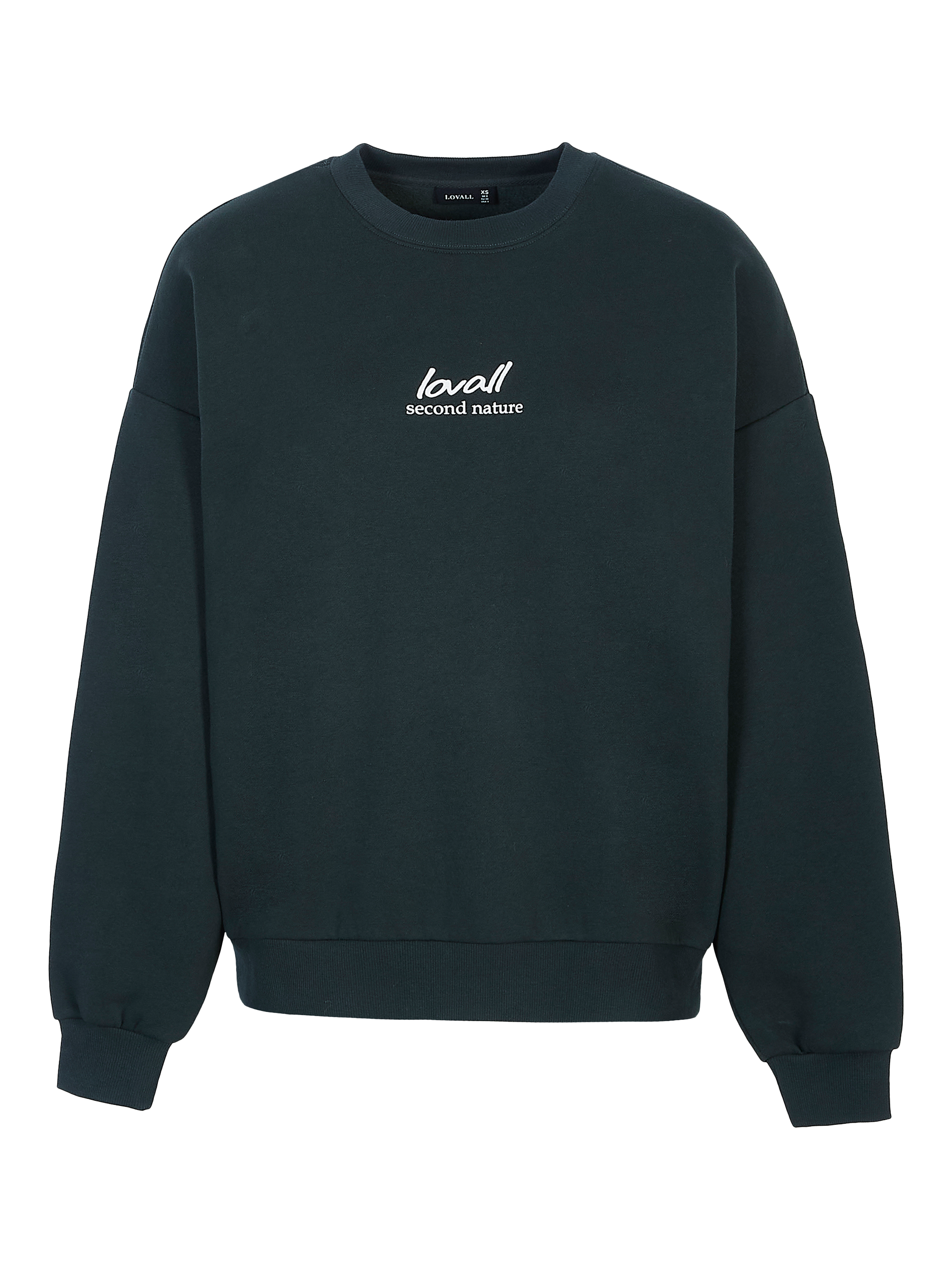 Product image 5 of 5, which shows Lovall ALL SZN Cotton Blend Oversized Sweatshirt, Pine, 6