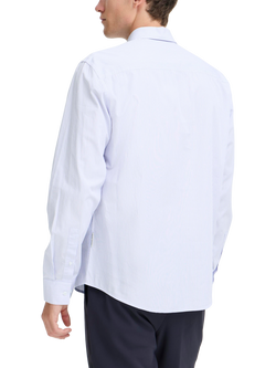 Casual Friday Bjorn Cotton Regular Fit Stripe Shirt, Snow White - view 2, Snow White