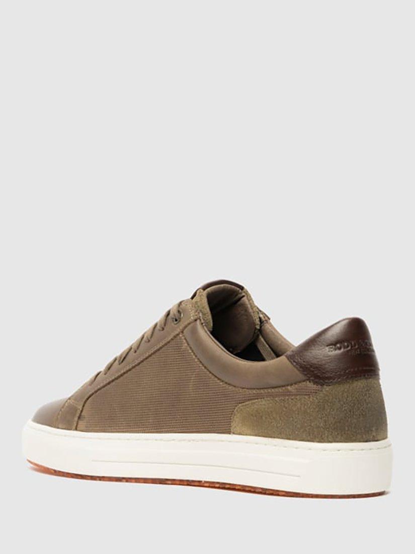 Product image 4 of 10, which shows Rodd & Gunn Transit Leather Lace Up Trainers, Sandstone, 6