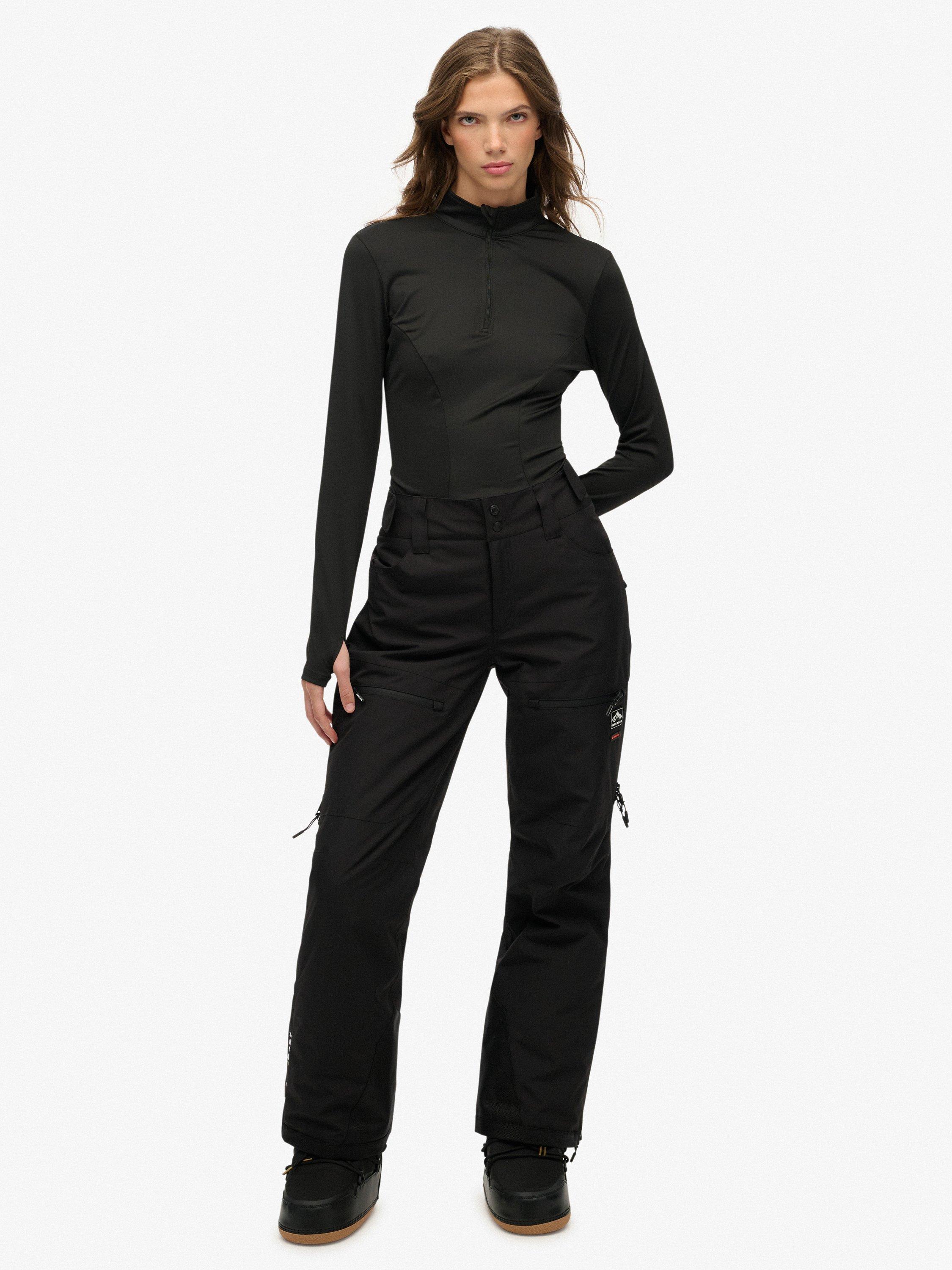 Product image 1 of 7, which shows Superdry Water Resistant Breathable Ski Trousers, Black, 6