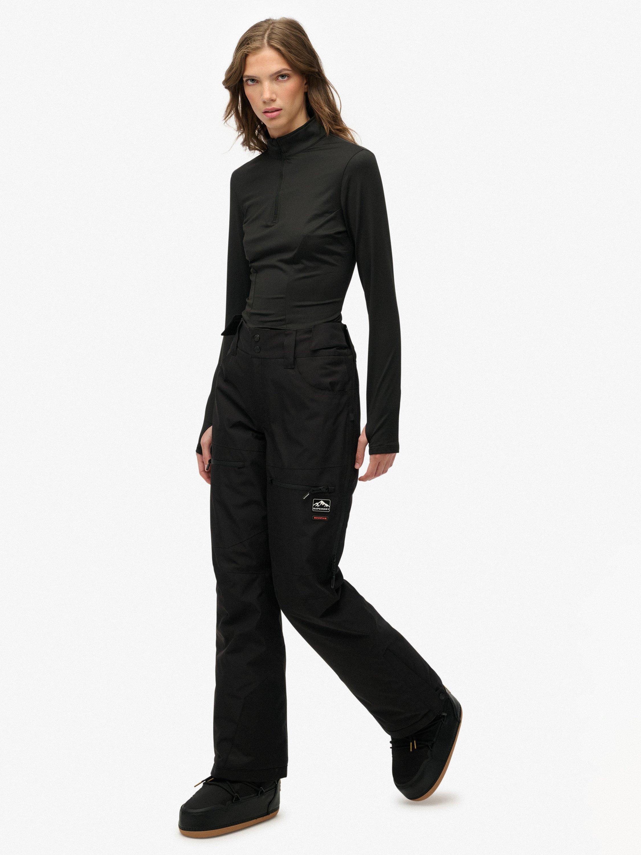 Product image 3 of 7, which shows Superdry Water Resistant Breathable Ski Trousers, Black, 6