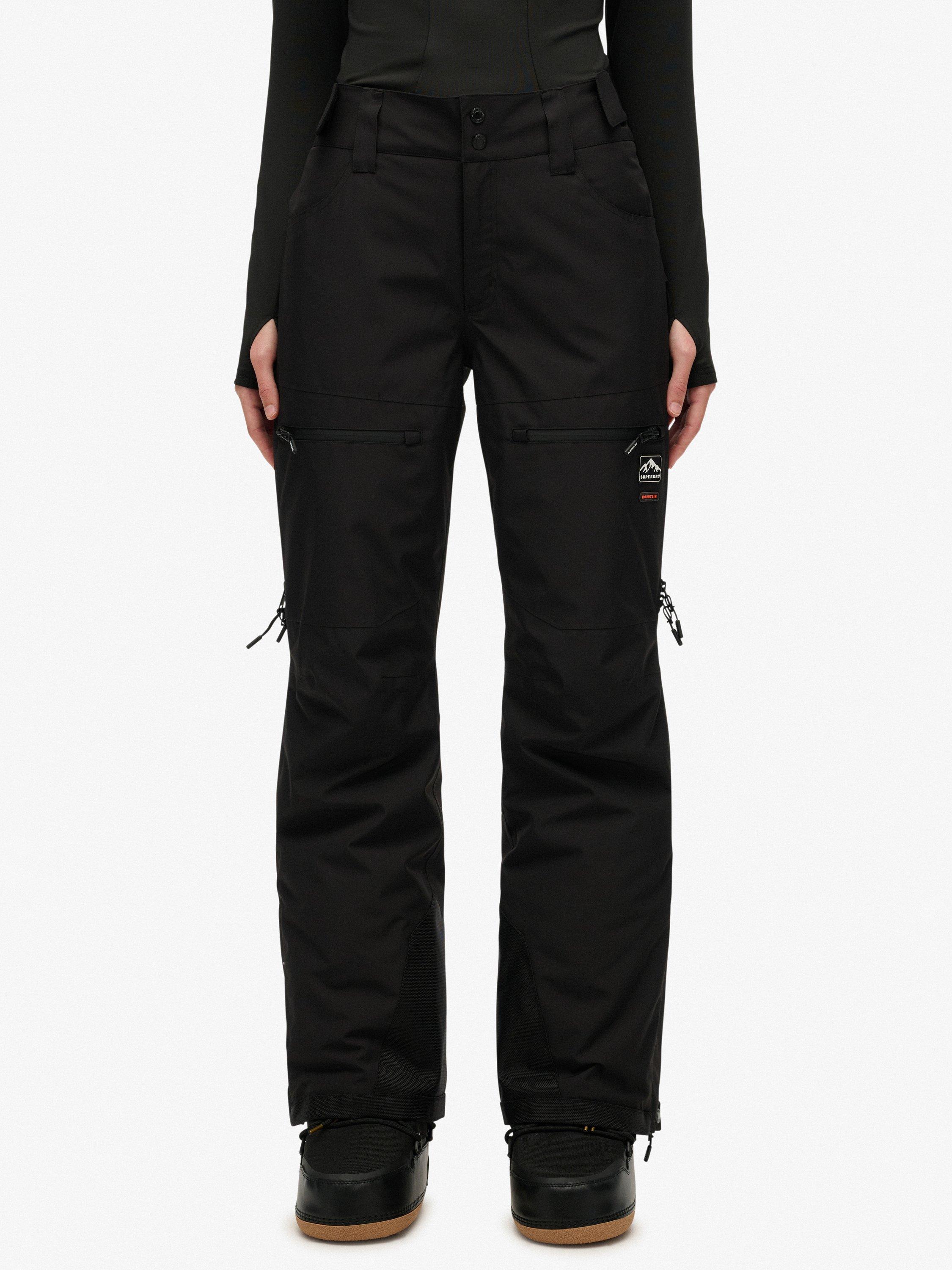 Product image 4 of 7, which shows Superdry Water Resistant Breathable Ski Trousers, Black, 6