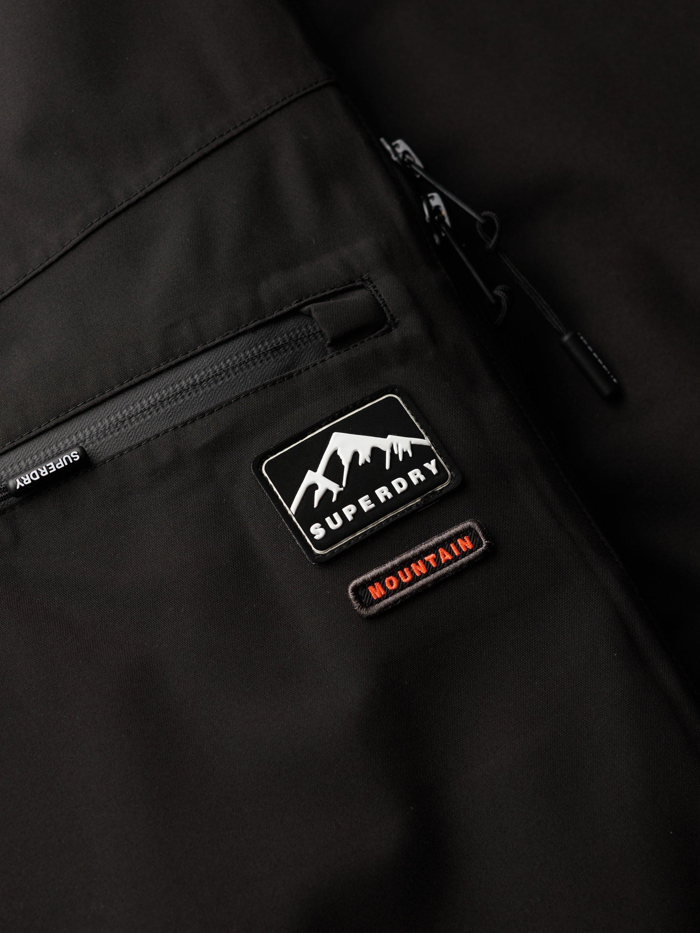 Product image 7 of 7, which shows Superdry Water Resistant Breathable Ski Trousers, Black, 6