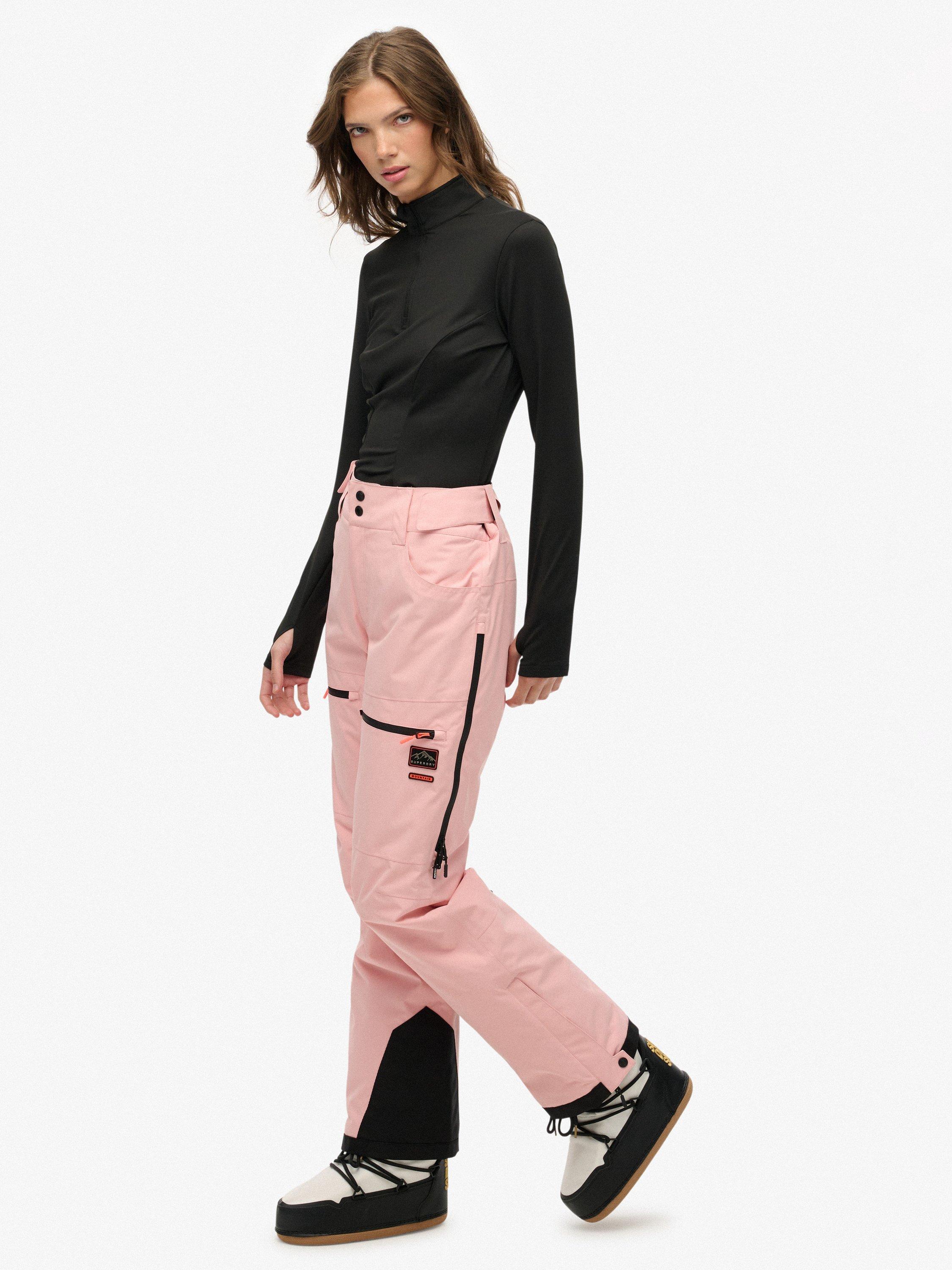 Product image 3 of 7, which shows Superdry Water Resistant Breathable Ski Trousers, Dull Pink, 6