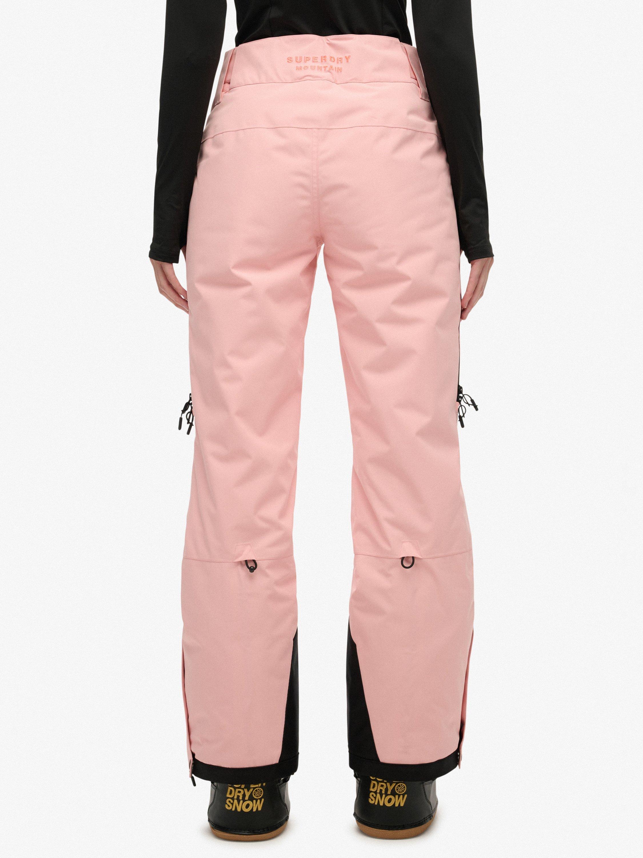 Product image 4 of 7, which shows Superdry Water Resistant Breathable Ski Trousers, Dull Pink, 6