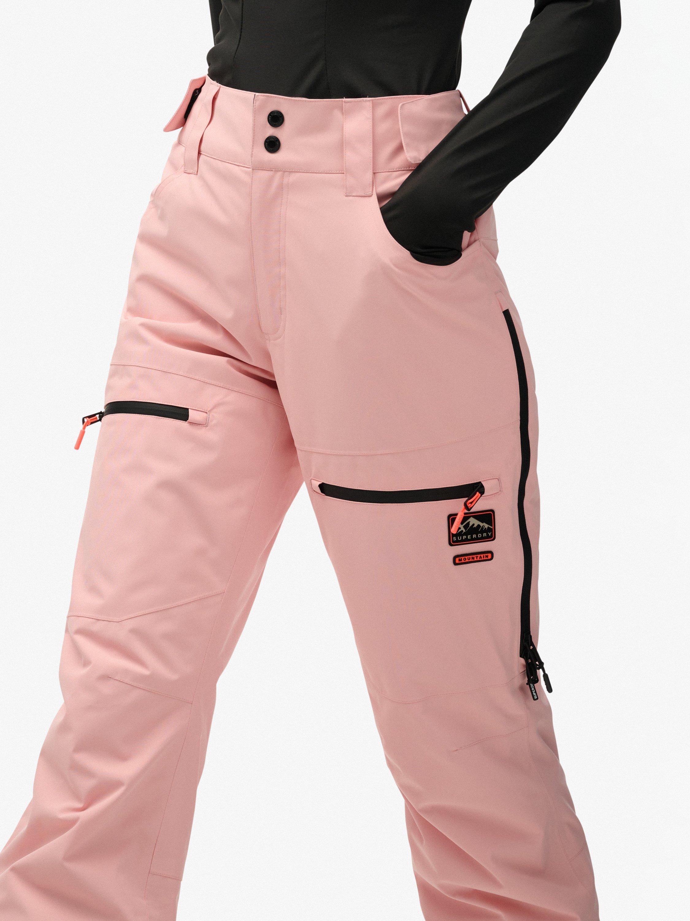 Product image 6 of 7, which shows Superdry Water Resistant Breathable Ski Trousers, Dull Pink, 6