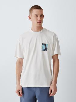 Kin Flower Graphic Cotton T-Shirt, Cloud Dancer - view 2, Cloud Dancer