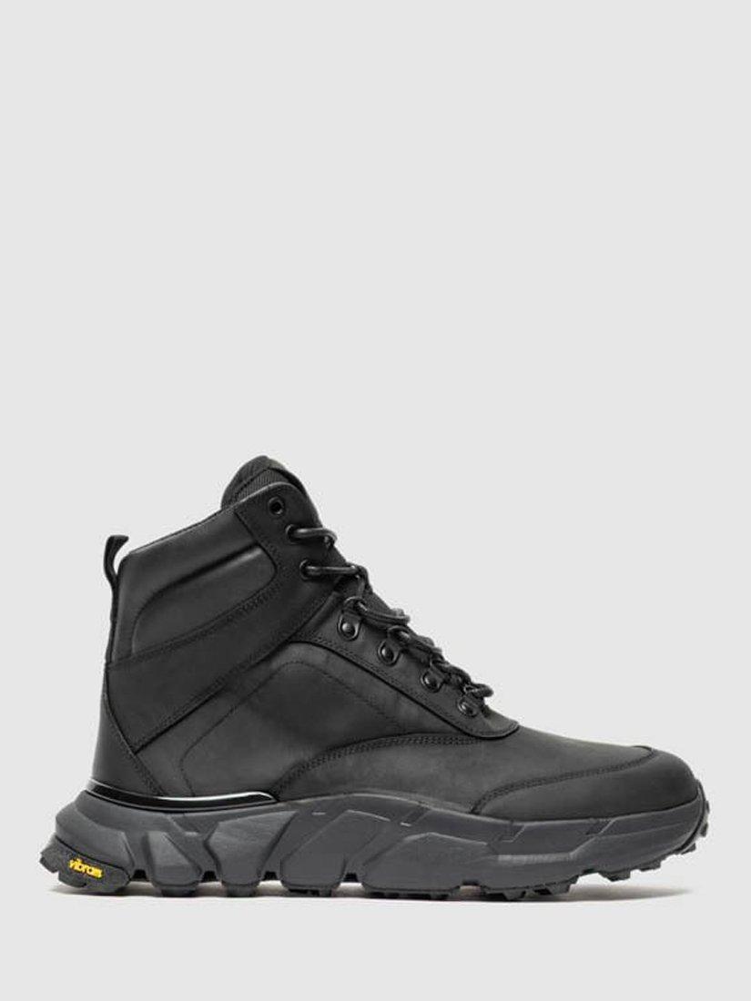 Product image 1 of 8, which shows Rodd & Gunn Remarkables Vibram Leather Boots, Black, 7