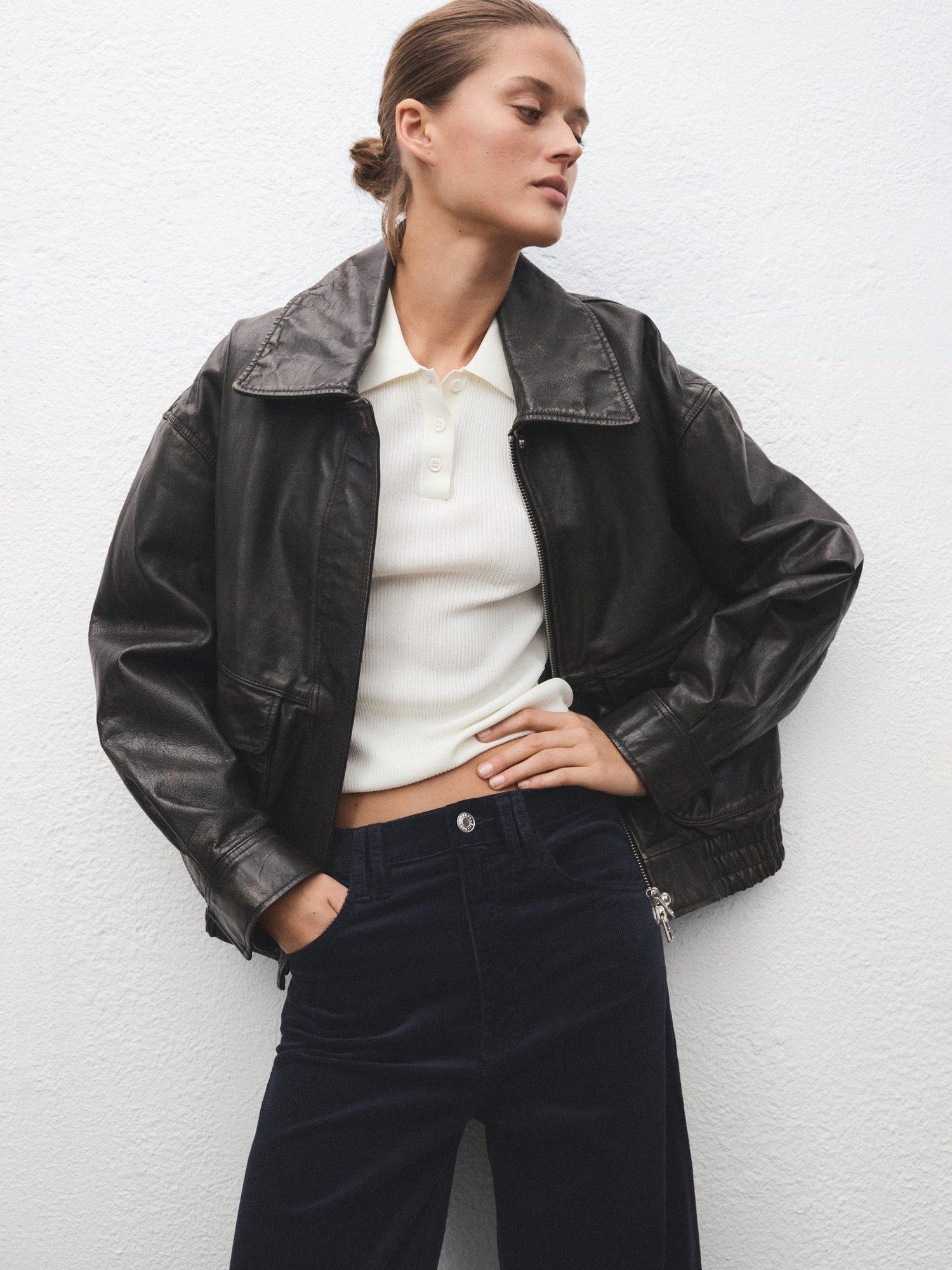 Product image 6 of 7, which shows Mango Carmen Wide Leg Jeans, Navy, 10