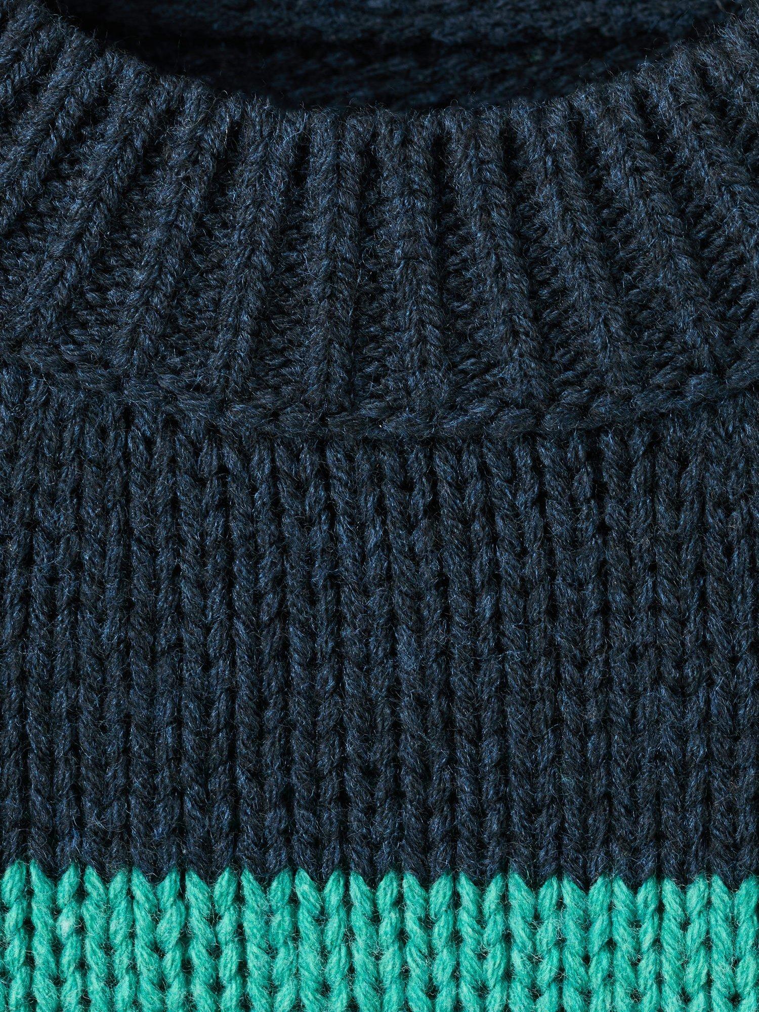Product image 8 of 8, which shows Mango Bosque Stripe Jumper, Green, XS