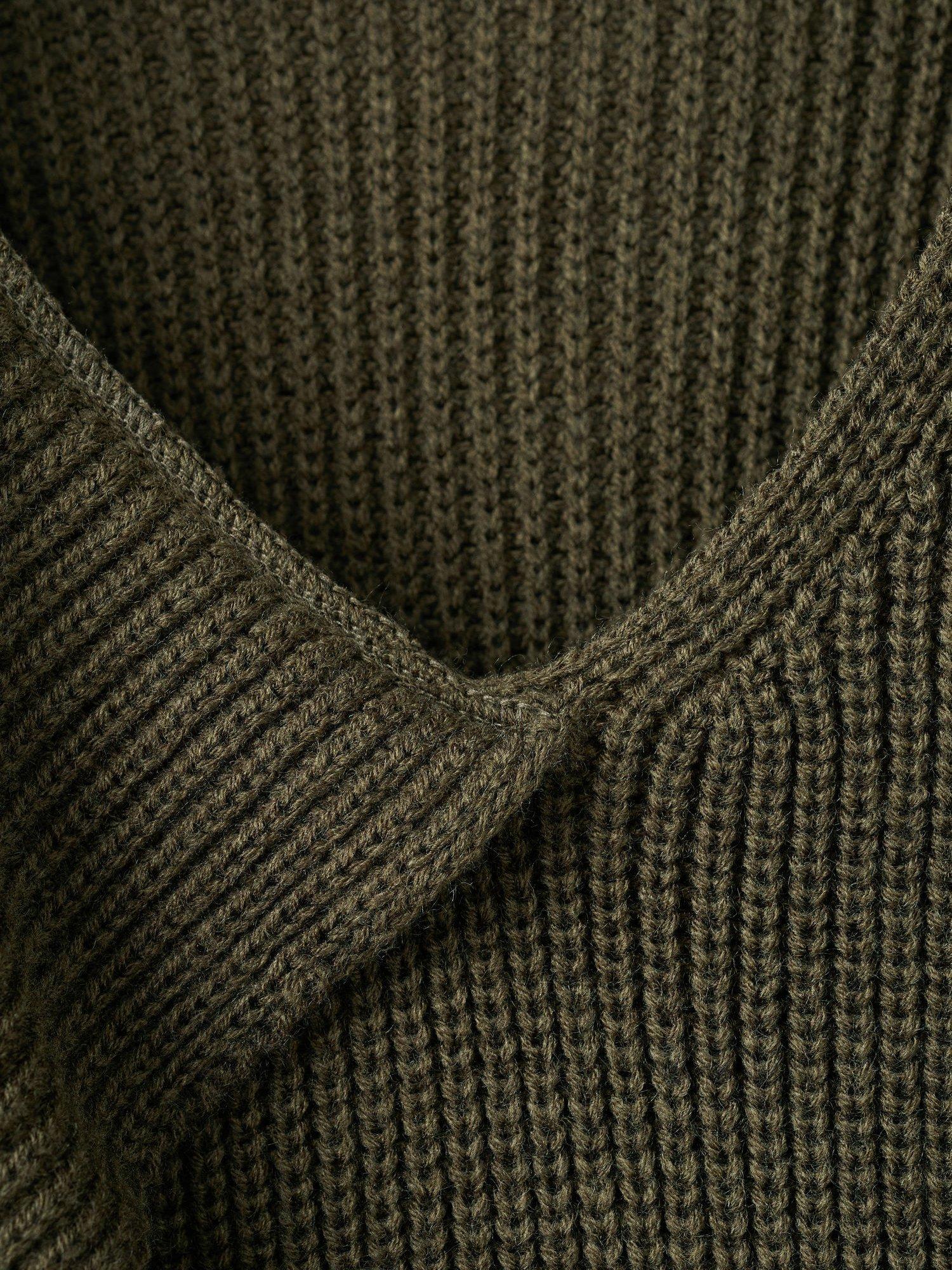 Product image 5 of 8, which shows Mango Scarf Jumper, Green, M