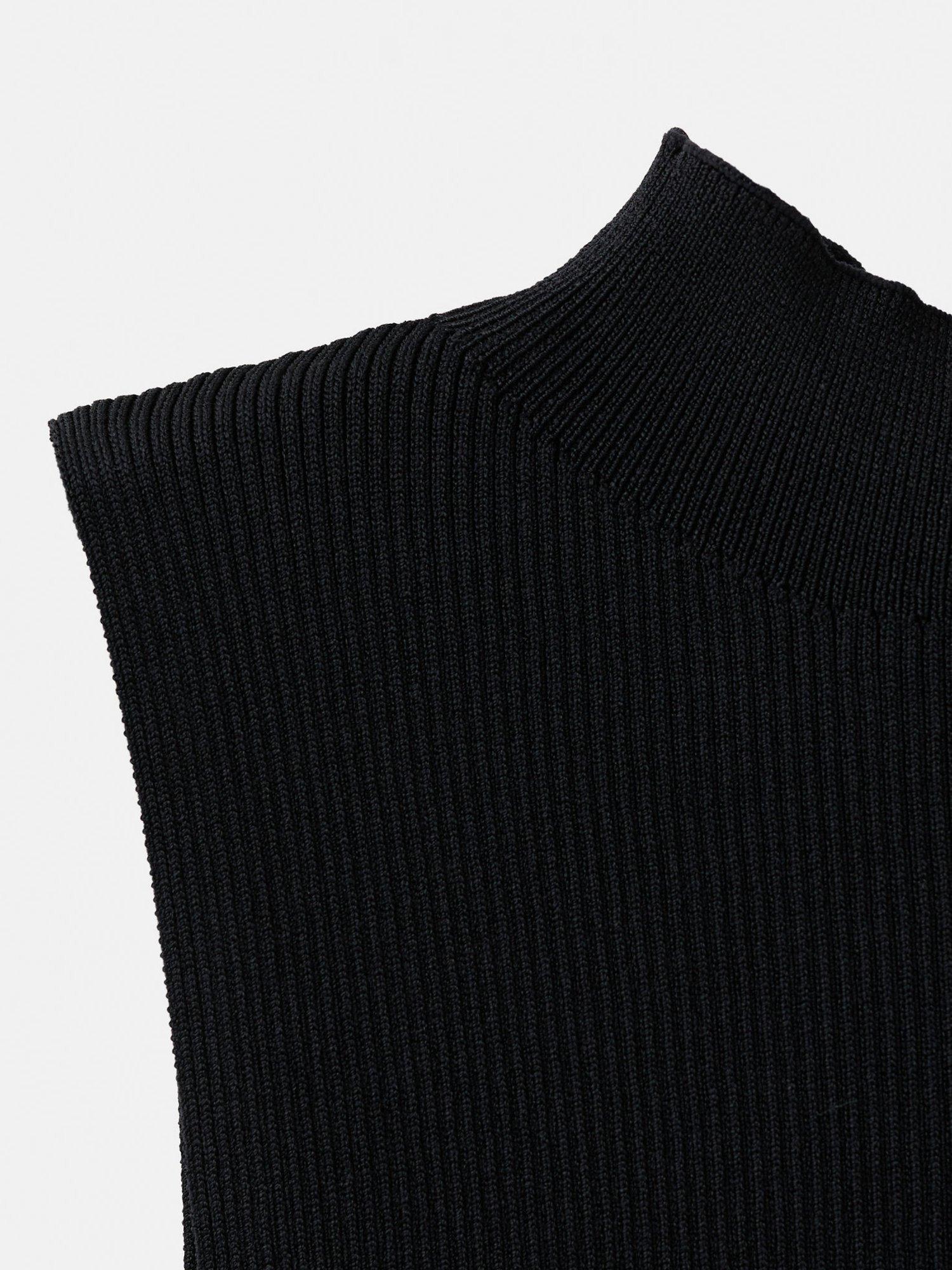 Product image 7 of 7, which shows Mango Peplum Hem Top, Black, XS