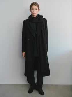 Mango Yvse Wool Rich Coat, Black - view 2, Black