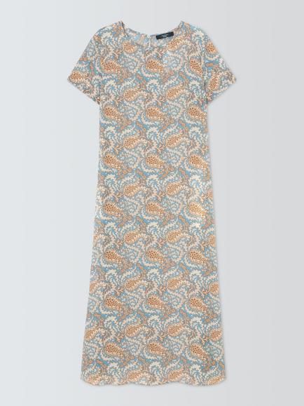 Weekend MaxMara Crespo Floral Pure Silk Dress, Multi, Multi