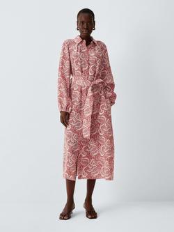 Weekend MaxMara Ubicato Abstract Midi Dress, Cherry, Cherry