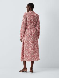 Weekend MaxMara Ubicato Abstract Midi Dress, Cherry - view 2, Cherry