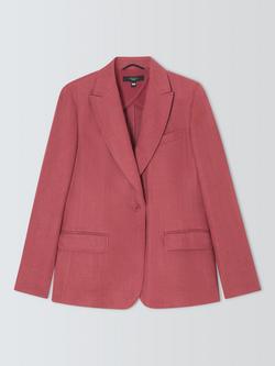 Weekend MaxMara Nalut Pure Linen Jacket, Cherry, Cherry