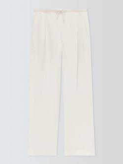Marella Malloro Linen Blend Trousers, White, White