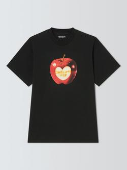 Carhartt WIP Cotton Regular Fit Short Sleeve Spoiled Graphic T-Shirt, Black, Black