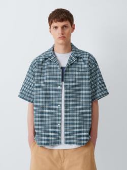 Carhartt WIP Kander Cotton Regular Fit Check Shirt, Blue River, Blue River