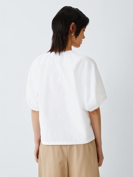 MM by MaxMara Cellula Crew Neck T-Shirt, White - view 2, White