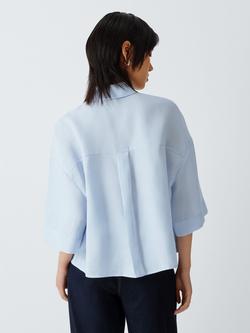 MM by MaxMara Rito Pure Linen Shirt, Sky Blue - view 2, Sky Blue