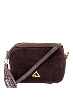 Hay Life Elie Beaumont Pure Suede Camera Bag, Chocolate, Chocolate
