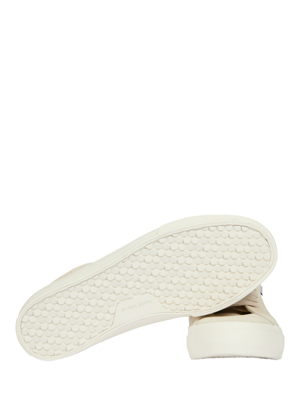 Paul Smith Amos Leather Lace Up Trainers, Off White - view 2, Off White