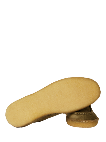 Paul Smith Buster Suede Moccasin Shoes, Sand - view 2, Olive