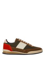 Paul Smith Dover Leather Blend Trainers, Khaki/Multi