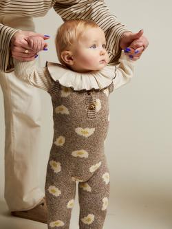 Claude & Co Baby Knitted Romper Suit, Egg - view 2, Egg