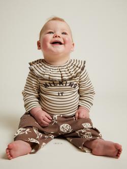 Claude & Co Baby Milking It Stripe Bodysuit, Coco, Coco