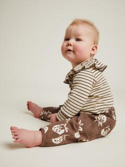 Claude & Co Baby Milking It Stripe Bodysuit, Coco - view 2, Coco