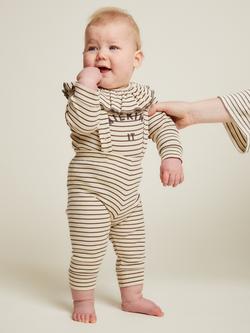 Claude & Co Baby Milking It Strip Leggings, Coco, Coco