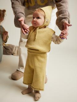 Claude & Co Baby Knitted Leggings, Mustard, Mustard