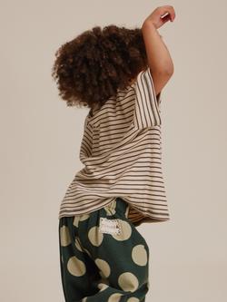 Claude & Co Kids' Lenni Stripe T-Shirt, Coco - view 2, Coco