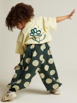 Claude & Co Kids' Emerson Polka Dot Trousers, Kale, Kale