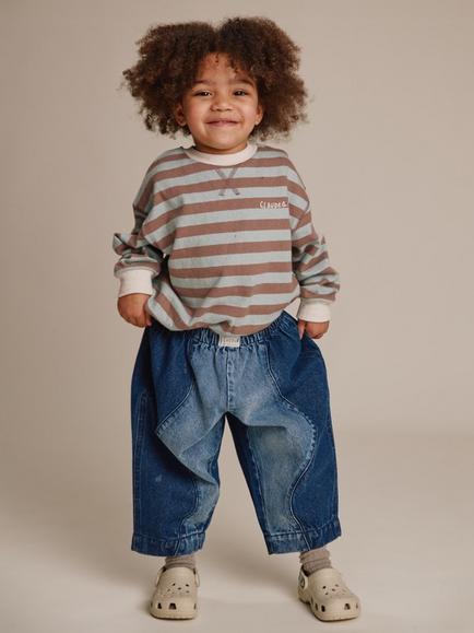 Claude & Co Kids' Wave Denim Trousers, Denim