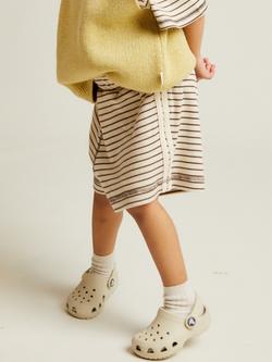 Claude & Co Kids' Harper Striped Shorts, Coco, Coco