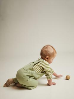 Claude & Co Kids' Blythe Dungarees, Mint - view 2, Mint