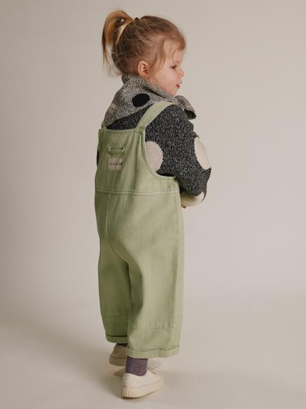 Claude & Co Kids' Blythe Dungarees, Mint - view 2, Mint