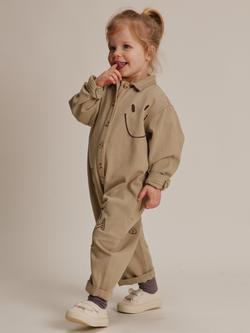 Claude & Co Kids' Quinn Embroidered Allotment Overalls, Olive, Olive