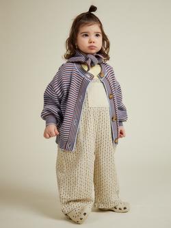 Claude & Co Kids' Emil Striped Cardgian, Coco & Sky, Coco & Sky