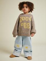 Claude & Co Kids' Greta Good Egg Sweater, Coco