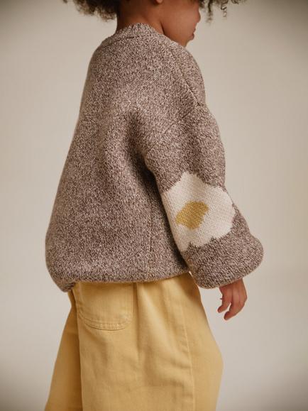 Claude & Co Kids' Greta Good Egg Sweater, Coco - view 2, Coco
