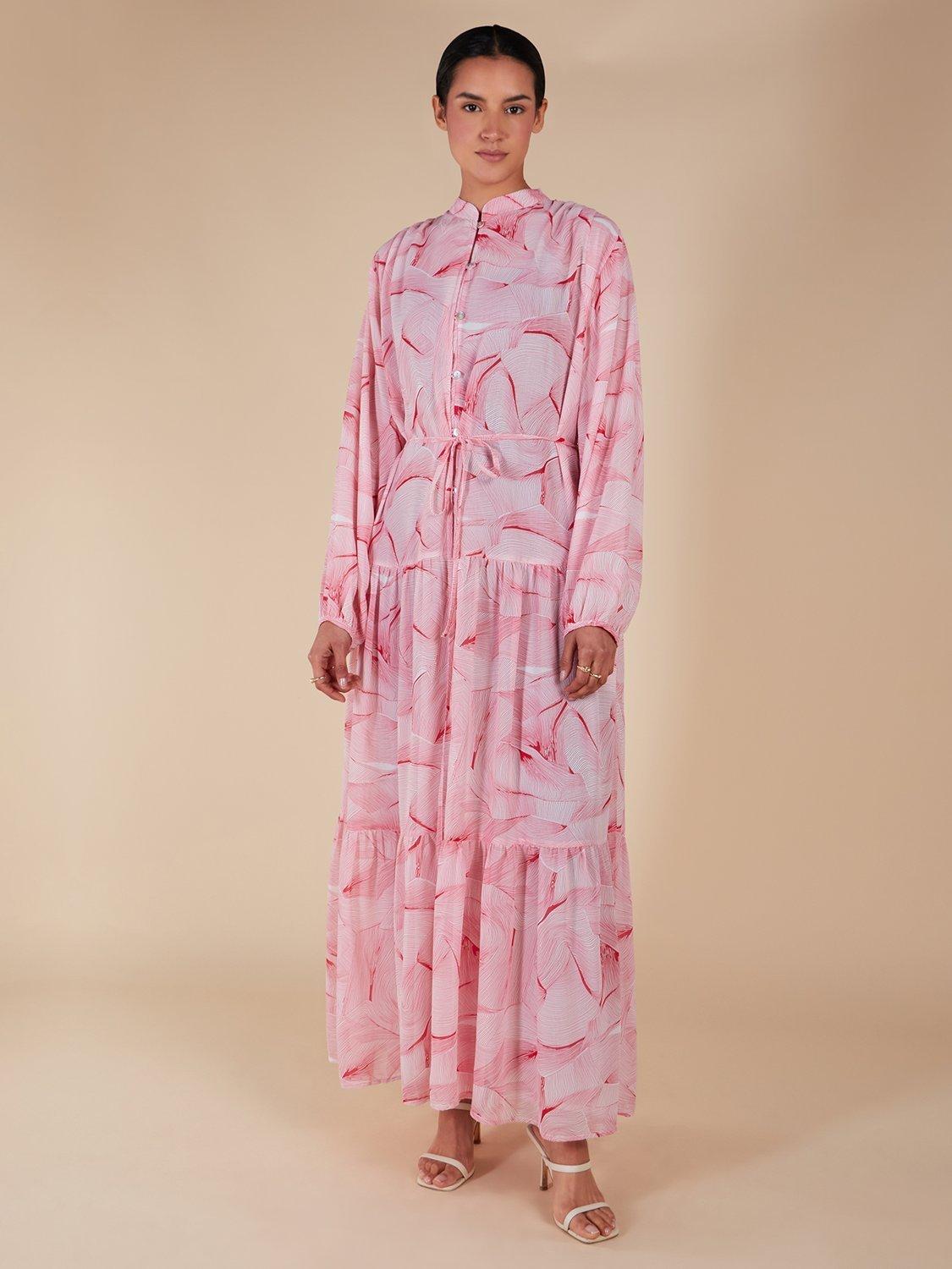 Product image 2 of 4, which shows Aab Palmero Maxi Dress, Pink, S Reg