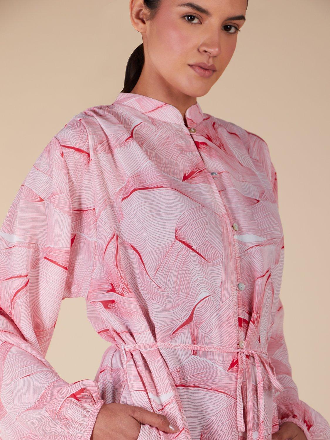 Product image 4 of 4, which shows Aab Palmero Maxi Dress, Pink, S Reg