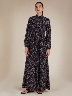 Aab Peony Maxi Dress, Blue/Multi, Blue/Multi