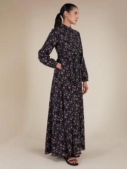 Aab Peony Maxi Dress, Blue/Multi - view 2, Blue/Multi