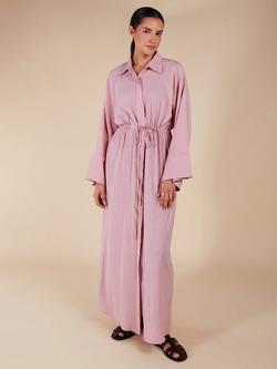 Aab Rock Waist Tie Maxi Dress, Pink, Pink